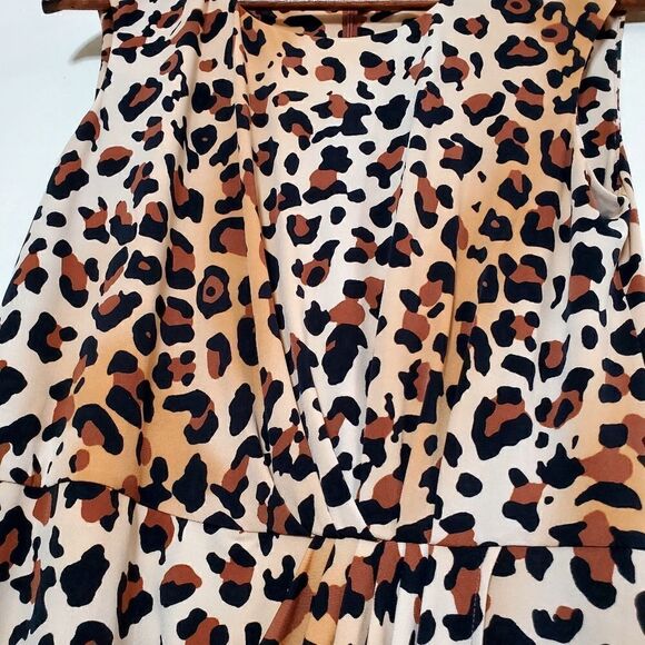 Marvin Richards Womens Cheetah Print Sheath Dress Size 8 - Picture 4 of 14